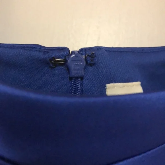 SANGRIA Royal Cobalt Blue Satin Dress Party Cocktail Prom Homecoming Sexy Sz 14 - Picture 11 of 12